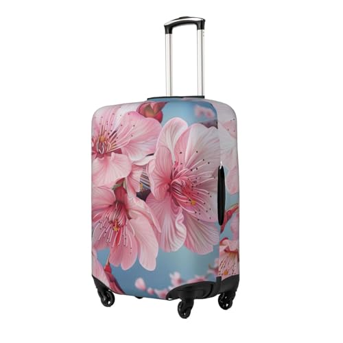 Japanese Cherry Flowers Print Washable Suitcase Cover Personalized Luggage Protector Travel Elastic Anti Scratch2
