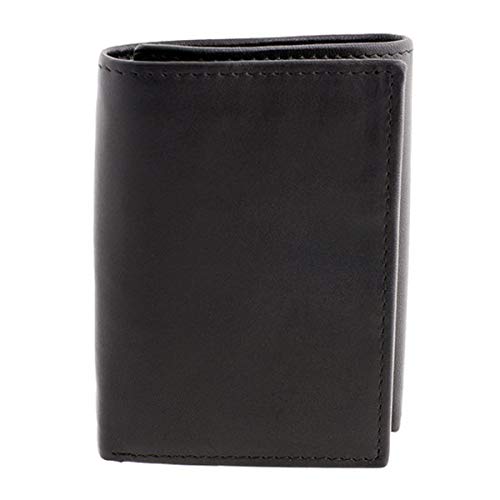 Men's Stafford Leather RFID Trifold Wallet Black