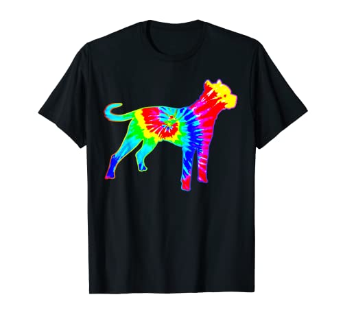 Peace Love Tie Dye Chien Hippie Alano Espanol T-Shirt