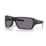 Oakley Turbine Rotor OO9307 930728 32MM Matte Black/Prizm Grey Polarized Rectangular Sunglasses for Men+ Bundle Accessory Leash Kit, Microfiber Pouch