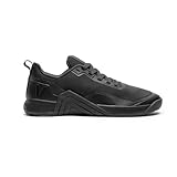 Velites - Zapatillas de Entrenamiento Hybrid 1.0 Oficiales Crossfit® Games - 3 mm Drop Pisada Respetuosa, Ligeras para WODs, Reforzadas para: Saltos, Cuerda y Deslizamientos de Pared | Black 37