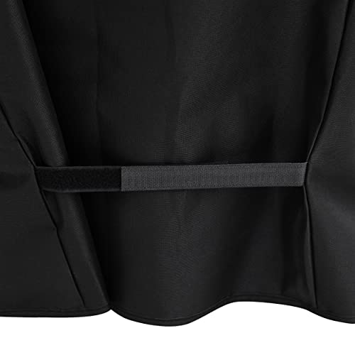 Kenmore 33 Inch Gas Grill Cover for Outdoor Grill, Universal BBQ Grill Cover for 2- and 3-Burner Gas Grill, Weatherproof, UV- and Fade-Resistant with Hook & Loop Straps, Black - image 7