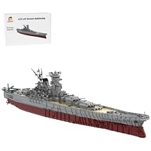 ConsoleXpress Battleship Building Blocks, 1/200 Scale WW2 UCS IJN Yamato Aircraft Carrier Battleship Large Collections MOC Model for Military Enthusiasts Teens and Adults 8717PCS