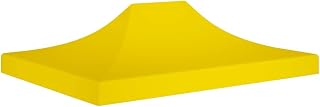 Techo de tienda de campaña para fiestas, 4 x 3 m, color amarillo, 270 g/m²