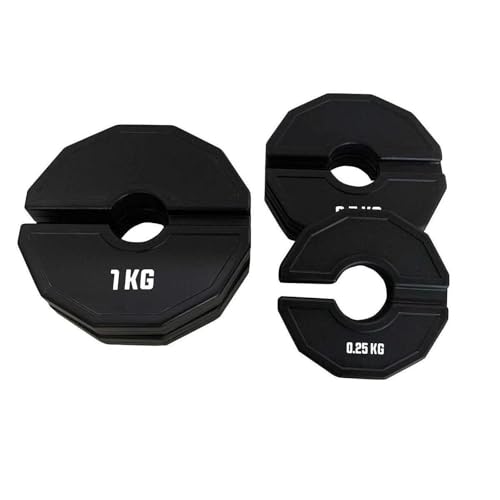 Menolana Fractional Weight Plate Dumbell Weight Rubber Space Saving Portable Gym Supplies Small Change Plate for Dumbbells Standard Barbells, 1.25kg