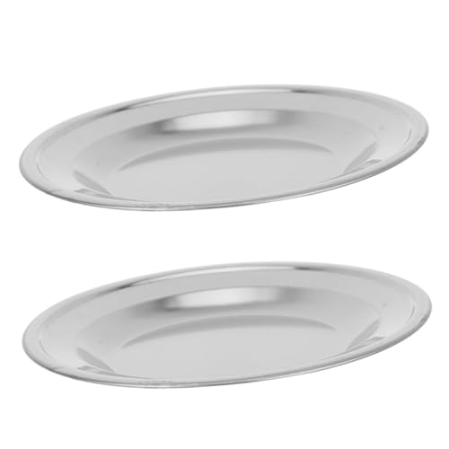 JECOMPRIS Stainless Steel Tea Bag Coaster Round Holder Dish Metal Tray for Tea Bag Storage and Coasting