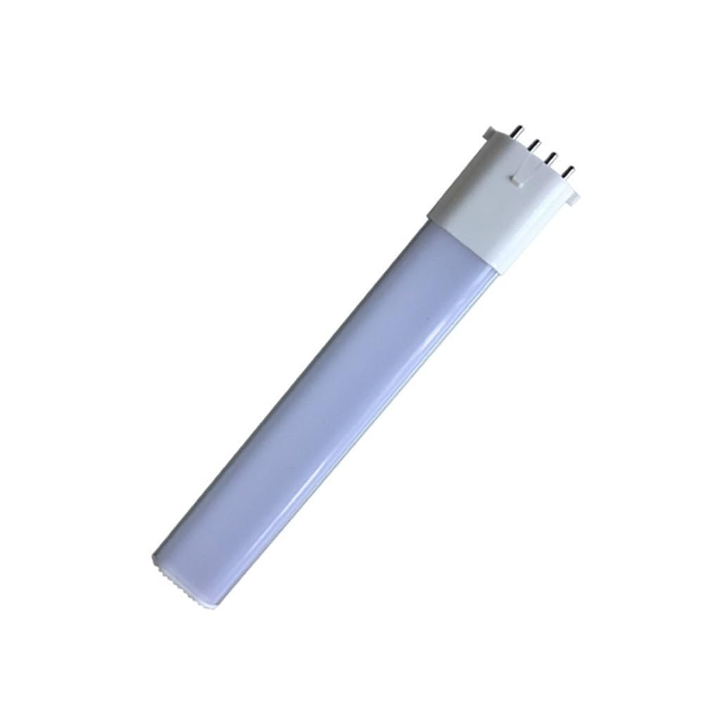 RZL Illuminazione, Confezione da 5, lampada a tubo LED 2G7/2GX7 6W AC85-265V 28-2835smd lampada in alluminio(Warm white,2GX7 milky)