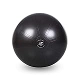 1: a prueba de explosiones y antideslizante: la pelota de ejercicios está hecha de un material de PVC grueso y duradero, que es ecológico, no contiene látex y no es tóxico. Tratamiento de pared de bola gruesa, más seguro de usar