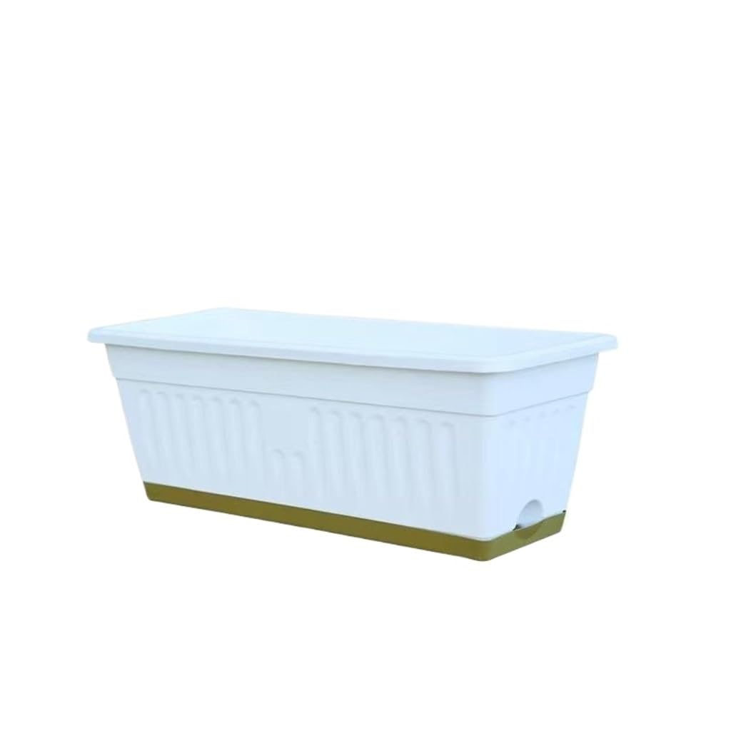 Gelasige B Flower Pots Plastic Vegetable Pot Alcony Family Vegetable Strawberry Special Planting Ox Rectangular Vegetable Pot Outdoor Flower Pots