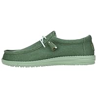 HEYDUDE Men's Wally Stretch Canvas Casual Shoes, Duck Green/Iceberg Green, EU 46 / US M13W11