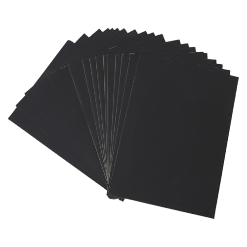 Itonash 20 Blatt A4-Kratzpapier, Schwarze Beschichtung, Malen, Kunsthandwerk, Kratzbrett mit 2 Holzstäben, für und Erwachsene, Kreatives Zeichnen (Gold)