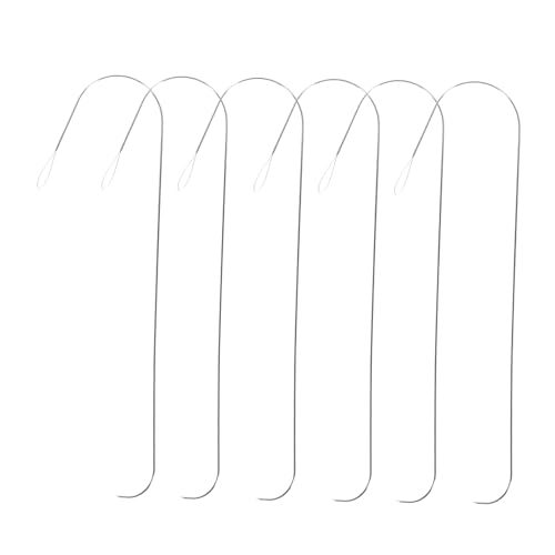 ERINGOGO Essential Beading Tool Set 6pcs Metal Beading Needles Bead Threaders for DIY Jewelry Making