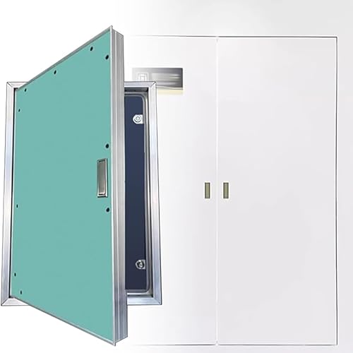 Cache-trou mural en aluminium pour dissimuler panneau électrique 50x80 - 2