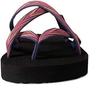 Teva Girls Olowahu Sandal, Palms Indigo/Rose Violet, 7 Big Kid | Image 1