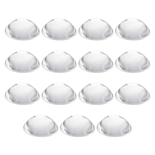 Lente plano convexa de 34mm para concentrar la luz de focos y reparar linternas potentes, 15 uds