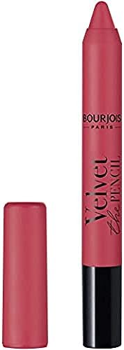 Bourjois, Rossetto Matita Velvet the pencil, Formula 2in1 Finish Opaco a Lunga Durata, 007 Rose-Story, 3 g