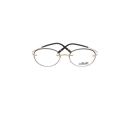 Eyeglasses Silhouette TMA Icon Accent Rings (5518) 7530 Gold/Black 50/19/140 3