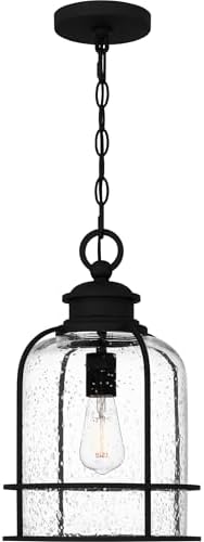 Quoizel Bowles 1-Light Earth Black Outdoor Hanging Lantern