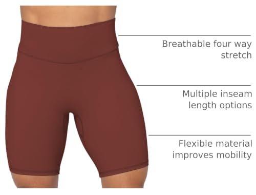 Image of Sunzel No Front Seam High Waist Biker Shorts for Women, Squat Proof Yoga Workout Gym Bike Shorts | 3, 5 Or 8-Inch Inseam, High Waisted, Tummy Control, No Front Seam, Buttery Soft, Compression Fit, Squat Proof