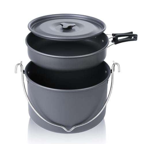 your GEAR Ranger Pot & Pan - Kochgeschirr mit Topf, Pfanne, Deckel - Erweiterungsset zum Ranger V Set