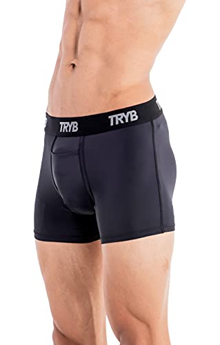 Image of TRYB Sports Underwear for Men | Stretchable Active Square Cut Trunks for Running & Gym Workout | Quick Dry, Breathable, Moisture Wicking & Anti Chafing | Sports Innerwear Boxers