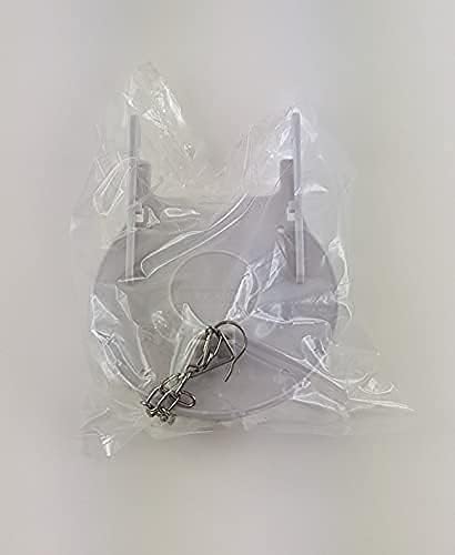 Miniatura 6 de Lowe's AquaSource - Aleta original de plástico duro actualizado para inodoros de 1.28 gpf de descarga individual, incluyendo Henshaw, Colby,