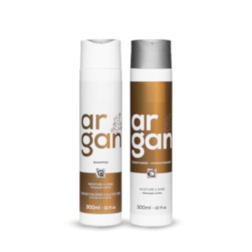 Image of Argan Shampoo & Conditioner Duo (2 x 300ml) - Sulfate & Sodium Chloride Free - For Keratin Treated & Chemically Damaged Hair