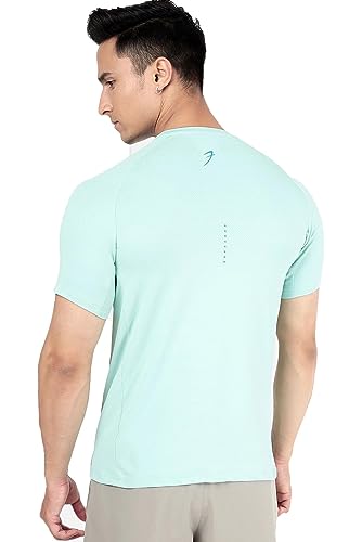 Image of FUAARK Men's Aura Textured Round Neck Regular Fit Gym Sports T-Shirt