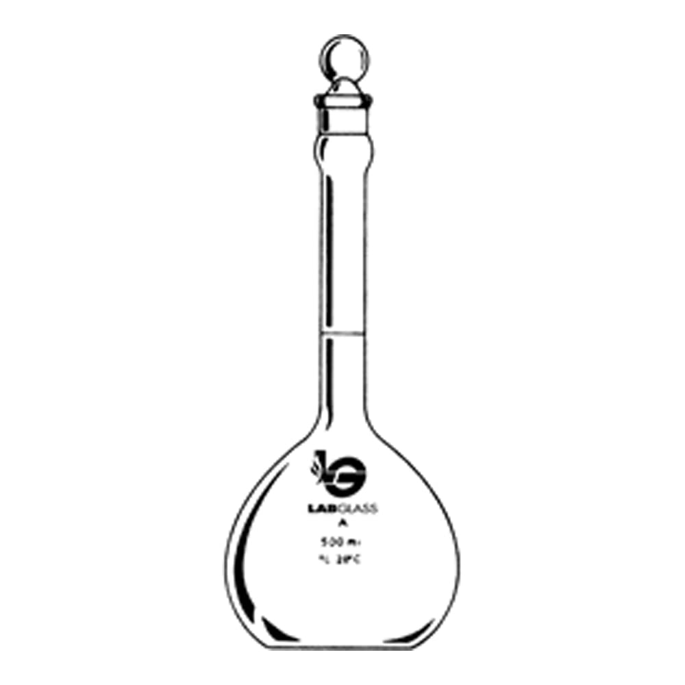 Wilmad-Lab Glass LG-8110-128 Class A Volumetric Flask, 38 Stopper Size, 5000 mL Capacity