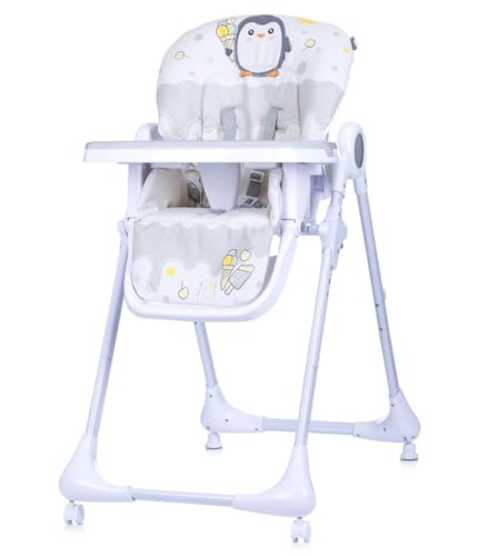 Chipolino YETI glacier: Trona Infantil Ajustable en Altura y Reclinable, Bandeja Extraíble y Fácil de Limpiar, Cinturón de 5 Puntos, Resistente, desde 6 Meses a 3 Años, Plegado Compacto