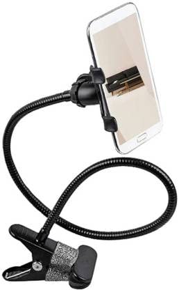 HOJI Metal Lazy 360-degree Rotating Flexible Long Arms Mobile Phone Holder Mount,Lazy Hands Free Clip-on Smartphone Mobile Holder for Desk Bed, Car Desktop Office etc.(Color May Vary)