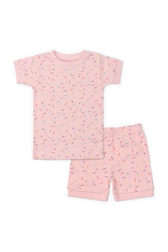Image of monica + andy unisex-baby Organic Two-piece Shorty Pajama Set