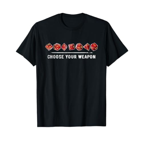 Choose Your Weapon T-Shirt Vintage Dice RPG Geschenk-T-Shirt T-Shirt
