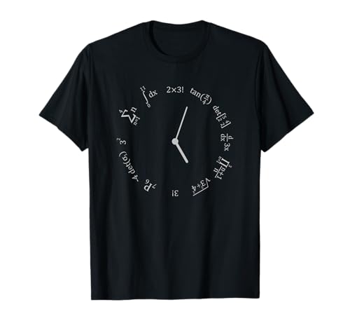 Relógio matemático | t-shirt ciência nerd matemática física