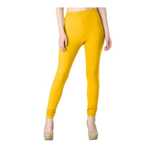 Image of Tanu Women's Cotton Leggings | Ultra-Soft, Stretchable and Comfortable | Casual Slim Fit Full Length Leggings for Women and Girls (Combo Pack of 3)