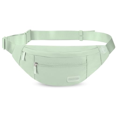 Image of Large Fanny Pack for Women Men Shoulder Sling Bag with 4-Zipper Pockets Cross body Bag for Enjoy Traveling Hiking Workout Dog Walking Casual Hands-Free Passport Bag Carrying All Phones