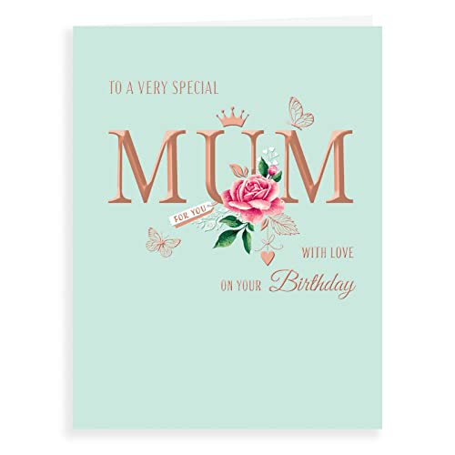 Piccadilly Greetings Avant Garde Studios Classic Birthday Card Mum - Green 8 x 6 inches