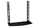 Monoprice TV Mounted Glass Shelf, Allows Above or Below TV Mounting of Blu-Ray Player, Cable Box, Game Console, Streaming Device, Soundbar, or Center Speaker (Max 22 lbs, VESA 400x300) Black