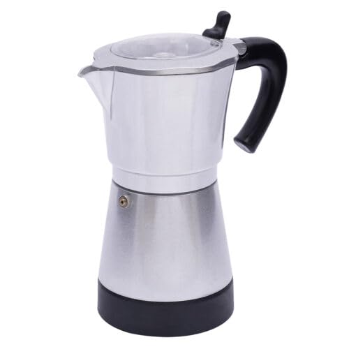 Macchina da caffè elettrica da 300 ml, 6 tazze, Italia Moka, 480 W, adatta per 1-6 persone e può essere utilizzata in famiglie, incontri, caffè, uffici, dormitori universitari