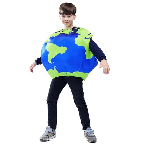 Disfraz Globo Terráqueo para Niños Azul y Verde miniatura 3