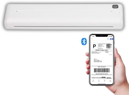 Miniatura 1 de Dpofirs Portable A4 Thermal Printer, Bluetooth Thermal Printer, Support 90 Sheets Letter and A4 Paper, Compatible with Android and iOS Phone and