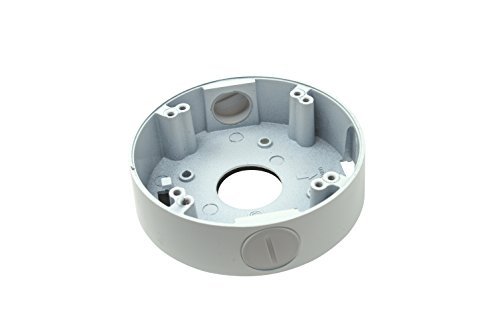 Kenuco White 4.75 Camera Base Junction Outlet Box for Adjustable Lens Eyeball Turret Dome CCTV Security Cameras (White 10PK)