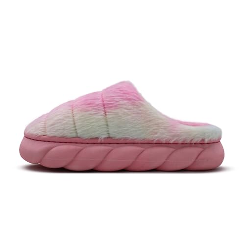 Image of VRITRAZ Women's Comfort Slip On Closed Toe Warm Winter House Clog Indoor Slipper with Cute Print and Degins