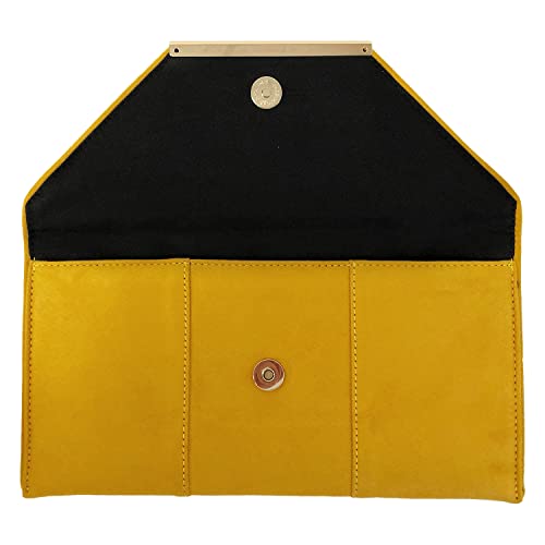 Image of JNB Faux Microsuede Envelope Clutch