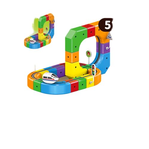 Angoda �d�ԃZ�b�g �t���L�V�u�����[�X�g���b�N 3D ���ߍ��݃��C�A�E�g���H�g���Ă������� �d�͋t���d���ԕt�� ���R���C�A�E�g�\ �n���͈琬 �j�̎q���̎q�Ή� �N���X�}�X�a�����v���[���g�ɍœK (�}�W�b�N�L���[�u�g���b�N�y51�s�[�X�Z�b�g�z�񎥐Ύ�