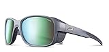 Julbo Monterosa 2 Mountain Sunglasses, Dark Grey Frame - Copper Lens w/Green Mirror
