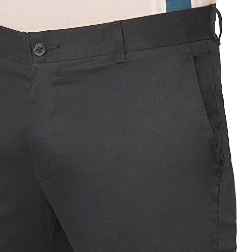 Image of blackberrys Solid Cotton Super Slim Fit Mens Trousers (A21BB60A2IA21FM-P)