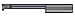 Micro 100 ITM-065115X Threading Tool - Single Point, 75-2.0 mmmm Pitch, 75-2.0 mm Thread Size, 5.65 mm Min Bore Dia, 15 mm Max Bore Depth, 1.32 mm Proj, 6 mm Shank Dia, 57 mm OAL, AlTiN
