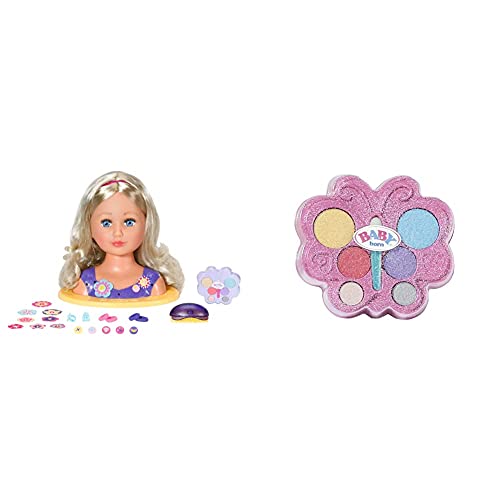 BABY Born Zapf Creation 825990 Sister Styling Head - Schminkkopf, Frisierkopf mit Langen blonden Haaren & Zapf Creation…