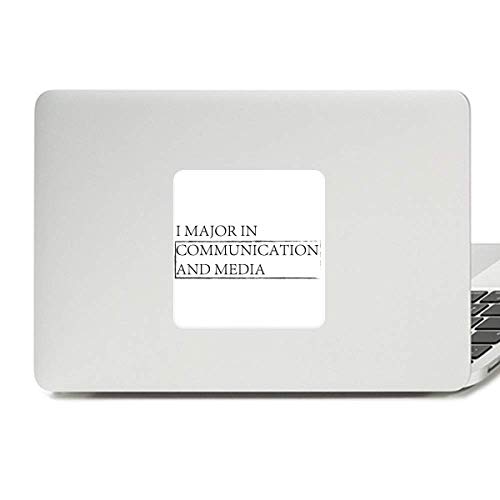 Quote I Major in Communication and Media Decal Vinyl Paster Laptop Sticker PC Decoration